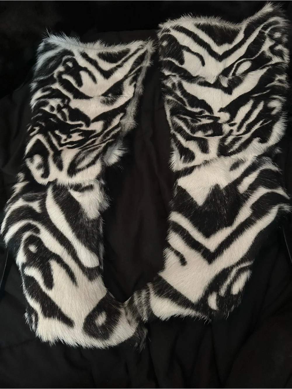 Jennifer Le Fur Zebra print Boots